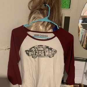 Vans softball T-shirt.